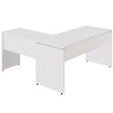 Ver imagem 4 de Escrivaninha L Escritório 1,50m X 1,50m Pés Painel F5 Office Cor:branco