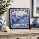 Ver imagem 2 de Quadro Decorativo Salvador 33x33cm Mold Preta Vidro