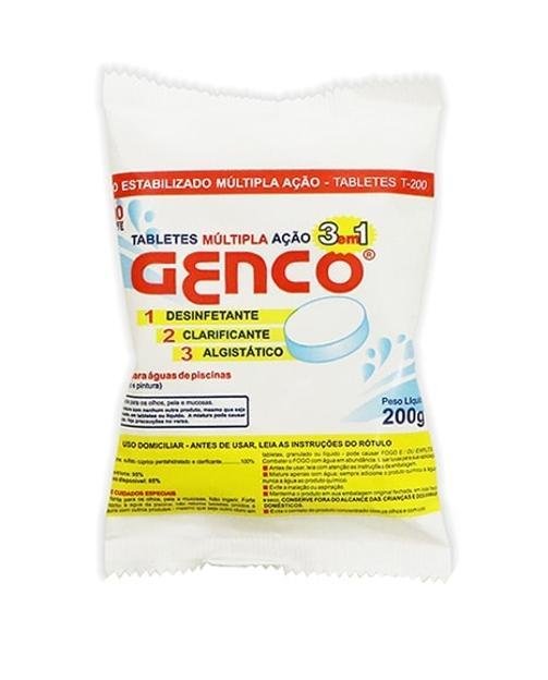 Kit - 5 X Pastilha de Cloro Genco L.e. 200g - 2