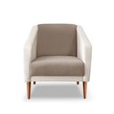 Ver imagem 2 de Poltrona Sala de Estar Monalisa Decorativo Suede:capuccino
