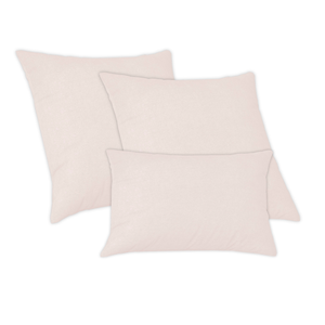 2 Capas de Almofadas 50x50 + 1 Capa 30x50cm Glamour Rose