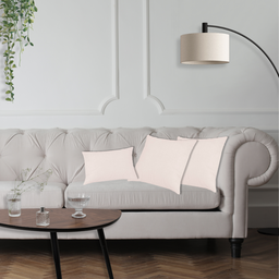 2 Capas de Almofadas 50x50 + 1 Capa 30x50cm Glamour Rose - 5