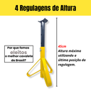 Ver imagem 4 de Kit 4 Cavaletes Automotivos Tipo Preguiça 2 Toneladas Suporte Reforçado Trava de Segurança Carros