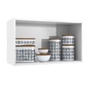 Ver imagem 5 de Armário Aéreo Cozinha Modulado Topázio C- 2 Portas Branco - Telasul