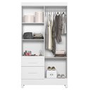 Ver imagem 6 de Guarda Roupa Infantil Ambiente Madri 4 Portas Branco Flex com Espelho - Moval