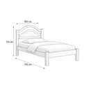 Ver imagem 3 de Cama Solteiro Isis 100% Mdf para Colchão 188x88 Cm -super Reforçada -basoto:nature