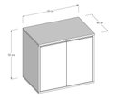 Ver imagem 3 de Gabinete de Banheiro Suspenso Freijó 60cm Minimalista