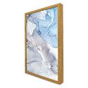 Ver imagem 5 de Quadro Decorativo Abstrato Mármore Azul Celeste em Moldura Caixa Tacolado Moldura Trad 1cm Branca Se