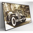Ver imagem 4 de Quadro Carro Clássico Preto e Branco - 90x60 Cm - Tecido Canvas
