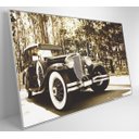 Ver imagem 3 de Quadro Carro Clássico Preto e Branco - 90x60 Cm - Tecido Canvas