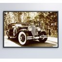 Ver imagem 6 de Quadro Carro Clássico Preto e Branco - 90x60 Cm - Tecido Canvas