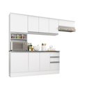 Ver imagem 1 de Cozinha Compacta 9 Portas 2 Gavetas Com Balcão Tampo Paris
