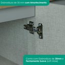 Ver imagem 4 de Torre Quente 72 cm 2 Portas 2 Gavetas C350 Cinza Nature Henn