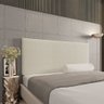 Cabeceira Casal Painel Cama Box Clean 140 Cm Linho Grosso Bege - 1
