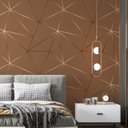 Ver imagem 1 de Kit 9 Rolos Papel de Parede Adesivo Zara Tons de Marrom - 3,0m