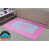 Tapete Passadeira Pelúcia Quarto Bebê Coroa Real Premium Antiderrapante - Rosa - 1