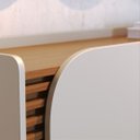 Ver imagem 3 de Buffet Aparador Elegance Ripado 3 Portas Pés Mad