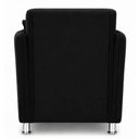 Ver imagem 3 de Poltrona Cama Retrátil Daiana Matelassê em Veludo Suede Confortável Preto 125cm