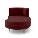 Ver mais imagens de Sofá Chaise Lado Direito Downey Sala de Estar Veludo Vermelho G15 - Gran Belo