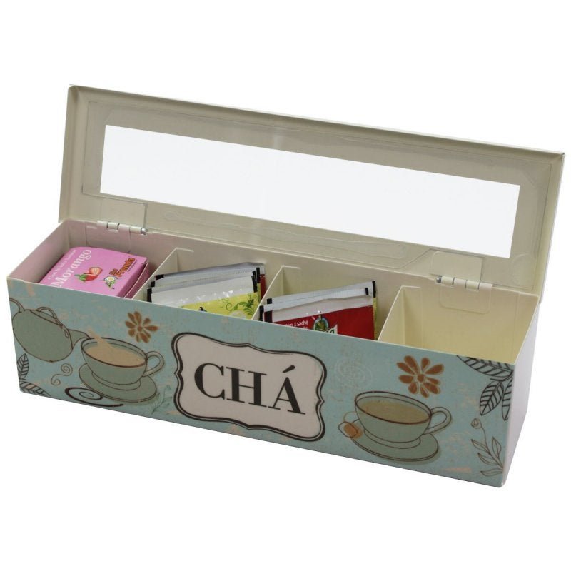 Caixa Organizadora Porta Sachês de Chá Com Divisórias - 2