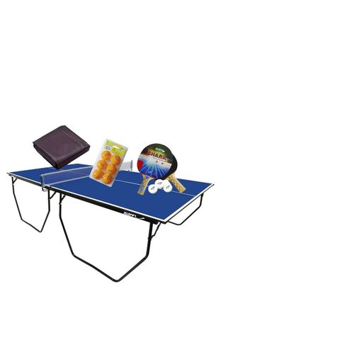 Mesa de Ping Pong com Rodízio Mdf 15mm Klopf 1009 + Kit 5055 + Kit 5076 + Capa Slim