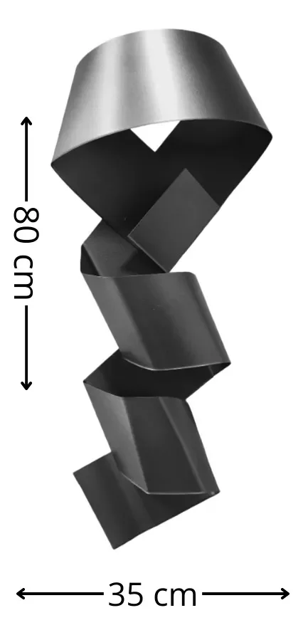 Decoração Escultura de Parede de Metal Exclusivo no Brasil Home Decor Grafite - 4