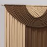 Cortina Mariana para Varão Tecido Malha Gel 2,00 Metros x 1,70 Metros Alt - Tabaco e Avelã - 2