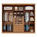 Ver imagem 4 de Guarda Roupa Copacabana 6 Portas 6 Gavetas Espelho MDF