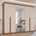 Ver imagem 1 de Guarda Roupa Copacabana 6 Portas 6 Gavetas Espelho MDF