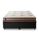 Ver imagem 4 de Conjunto Box Baú Super King Chicago Preto 193x203x64 Espuma D33