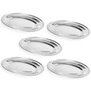 Ver imagem 1 de Kit 5 Baixelas de Inox 25cm para Buffet Bar Restaurante Petiscos Saladas Aperitivos Porções