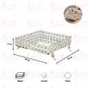 Ver imagem 3 de Bandeja Decorativa Espelhada Cristal Luxo Banheiro Perfumes