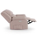 Ver imagem 7 de Poltrona do Papai Reclinável Sala de Cinema Madrid Elétrica Touch Usb Veludo Rosê G23 Gran Belo