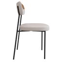 Ver imagem 2 de Mesa Jantar Capri 160cm Off White 6 Cadeiras Melina B05 Linho Bege Couríssimo Caramelo - Lyam