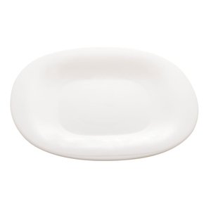 Prato Raso de Vidro Opalino Carine White 27cm Lyor