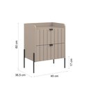 Ver imagem 5 de 2 Mesas de Cabeceira Vênus Mdf 45cm
