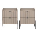 Ver imagem 1 de 2 Mesas de Cabeceira Vênus Mdf 45cm