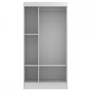 Ver imagem 3 de Guarda-Roupa Solteiro Berlim 2 Portas de Correr Preto - Evidencia Móveis