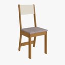 Ver imagem 7 de Conjunto Mesa de Jantar Bianca com 4 Cadeiras Estofadas Freijó/Offwhite - Rede Móveis