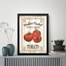 Quadro Vintage para Cozinha Tomate 33x24cm:moldura Preta - 1
