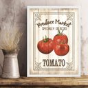 Ver imagem 2 de Quadro Vintage para Cozinha Tomate 33x24cm:moldura Preta