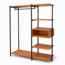 Ver imagem 2 de Closet Verona Organizador Industrial com Cabideiro e Prateleiras