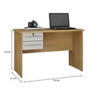 Ver imagem 2 de Mesa para Computador Byte Cinamomo Off White - Valdemóveis