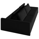 Ver imagem 5 de Sofá Ilha Modulado Milos 232cm Puff Lateral Veludo Preto G33 - Gran Belo