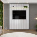 Ver imagem 4 de Painel para TV Trento 183 Ripado Bali LED com Mesa de Centro Lina-DJ Móveis
