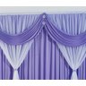Cortina Jéssica para Varão Tecido Malha Gel e Voal 2,00 x 1,70 Metros Alt - Lilás e Branco - 4