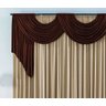Cortina Emilly para Varão Tecido Malha Gel 3,00 x 2,80 Metros Sala Quarto - Tabaco e Avelã - 2