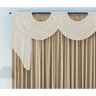 Cortina Emilly para Varão Tecido Malha Gel 3,00 x 2,80 Metros Sala Quarto - Palha e Avelã - 2