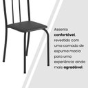 Ver imagem 4 de Kit 4 Cadeiras Tubular 89x37x42 cm Ane B Preto