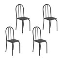 Ver imagem 1 de Kit 4 Cadeiras Tubular 89x37x42 cm Ane B Preto